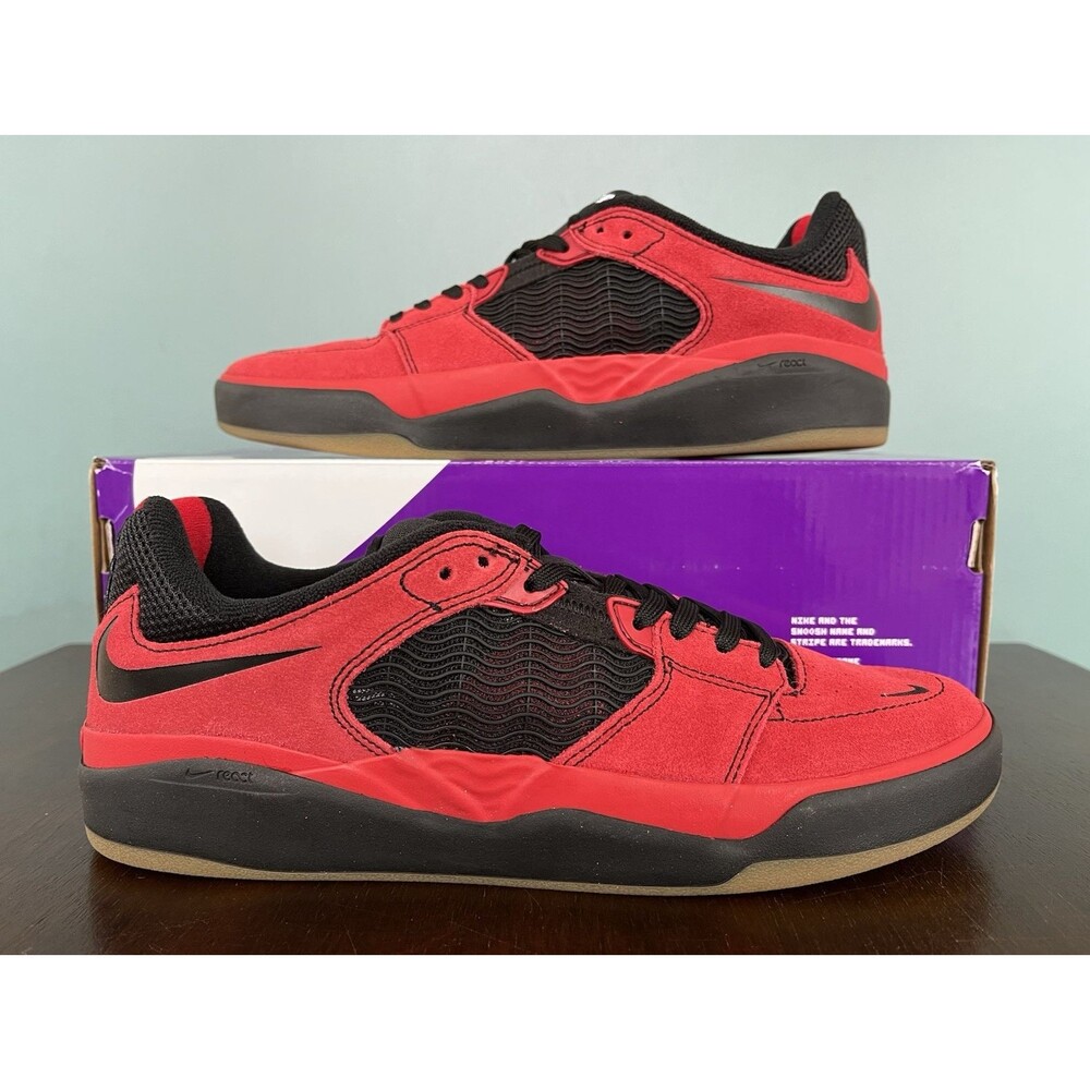 Nike SB Ishod Wair Varsity Red/Black Skateboarding Shoes Men's Size 8 DC7232-600